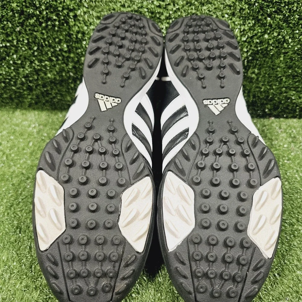 Adidas Adipure TRX Black Leather Indoor Turf Athletic Soccer Shoes Mens 9